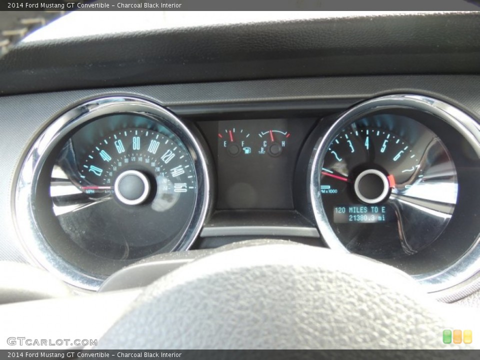 Charcoal Black Interior Gauges for the 2014 Ford Mustang GT Convertible #90086244
