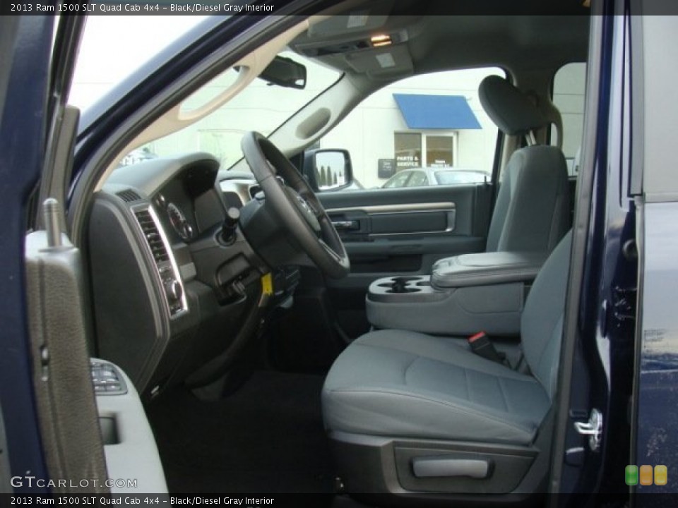 Black/Diesel Gray Interior Front Seat for the 2013 Ram 1500 SLT Quad Cab 4x4 #90087129