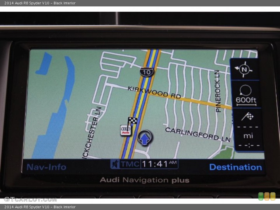 Black Interior Navigation for the 2014 Audi R8 Spyder V10 #90088239