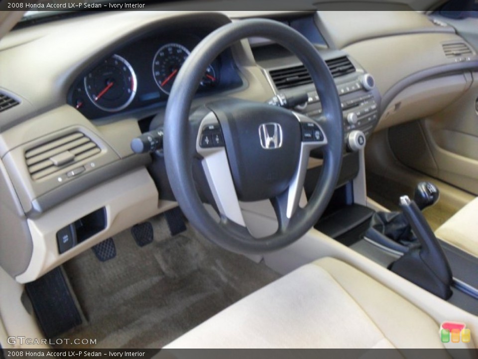 Ivory 2008 Honda Accord Interiors