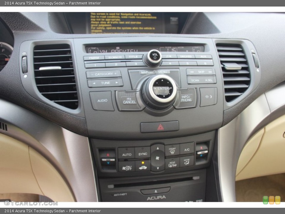 Parchment Interior Controls for the 2014 Acura TSX Technology Sedan #90090228