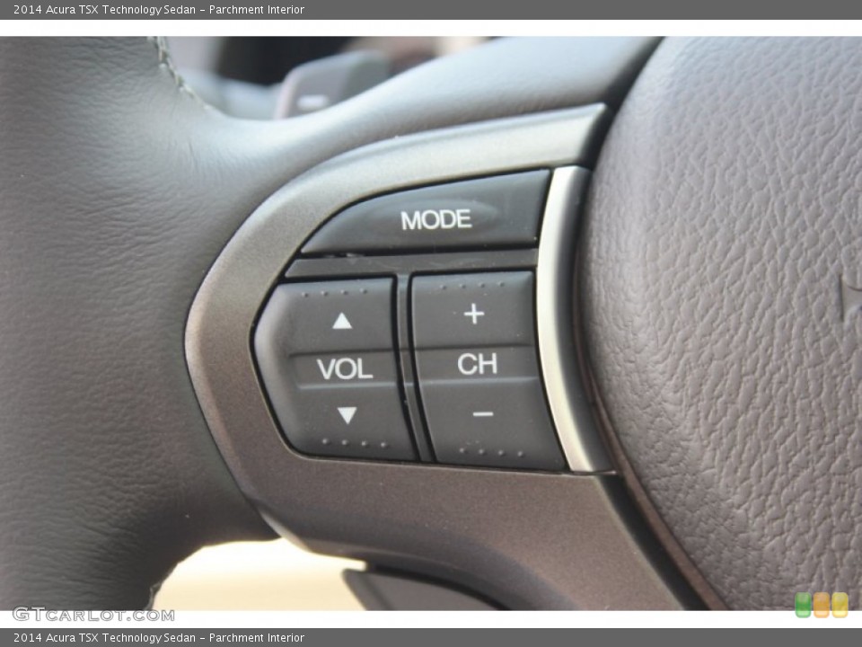 Parchment Interior Controls for the 2014 Acura TSX Technology Sedan #90090294