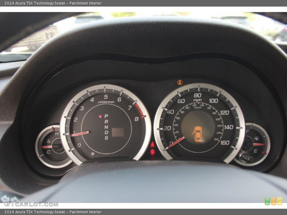 Parchment Interior Gauges for the 2014 Acura TSX Technology Sedan #90090330