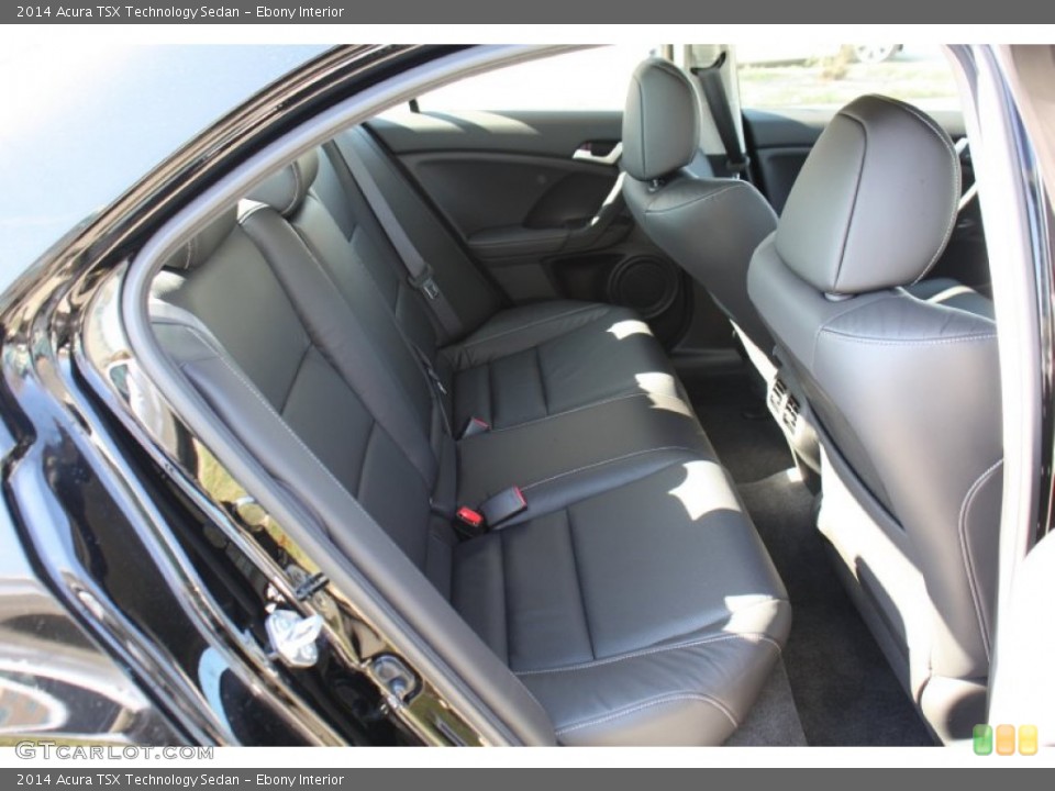 Ebony Interior Rear Seat for the 2014 Acura TSX Technology Sedan #90090684