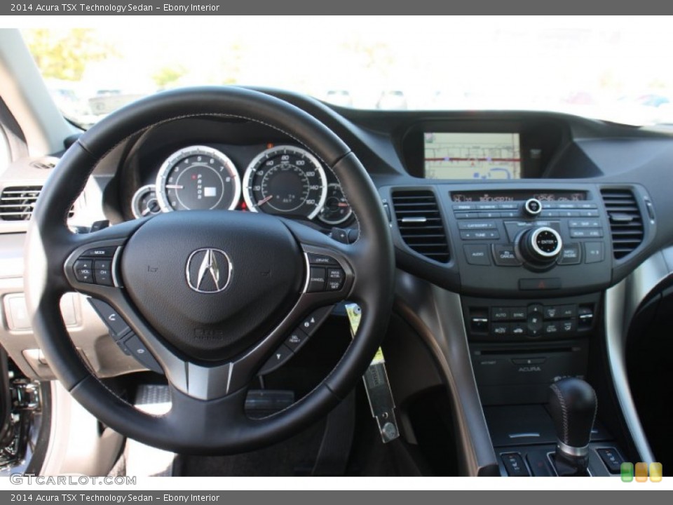 Ebony Interior Dashboard for the 2014 Acura TSX Technology Sedan #90090810