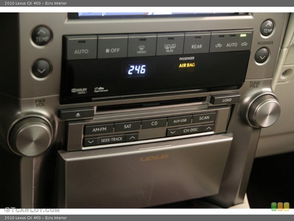 Ecru Interior Controls for the 2010 Lexus GX 460 #90090882