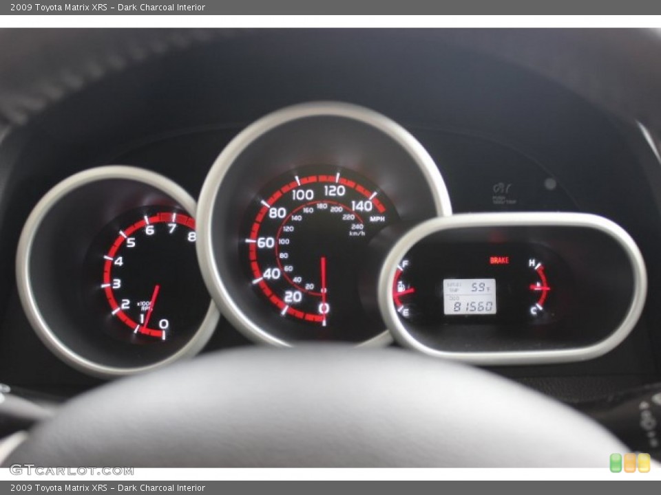 Dark Charcoal Interior Gauges for the 2009 Toyota Matrix XRS #90091254