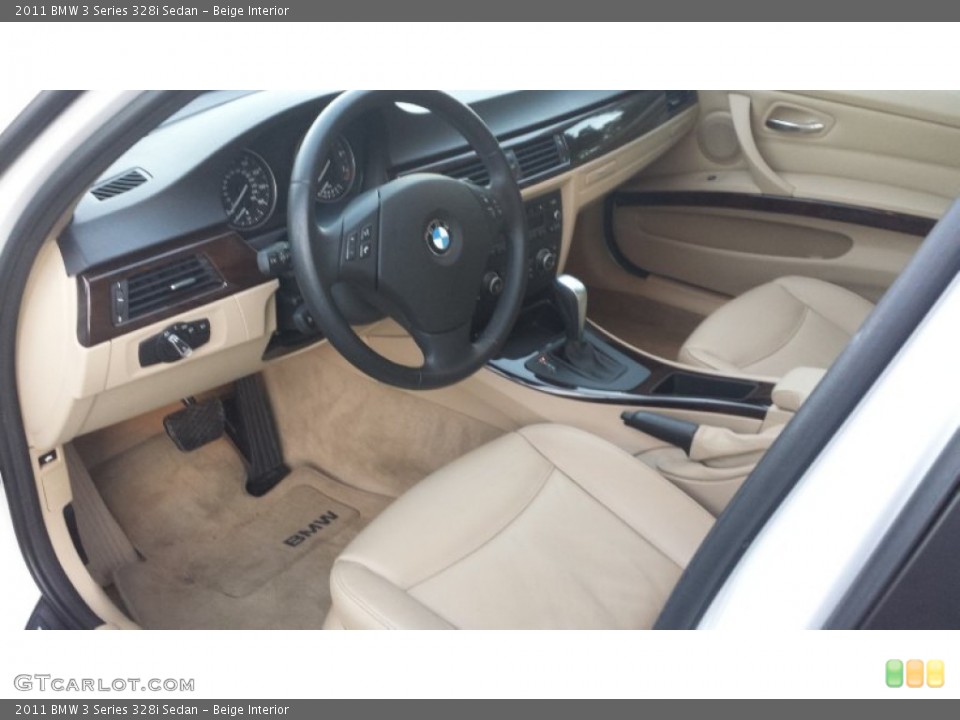 Beige Interior Prime Interior for the 2011 BMW 3 Series 328i Sedan #90092949
