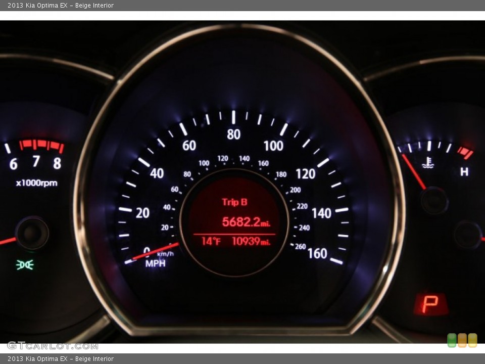 Beige Interior Gauges for the 2013 Kia Optima EX #90093558