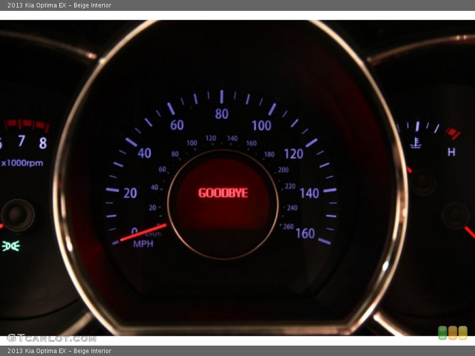 Beige Interior Gauges for the 2013 Kia Optima EX #90093570