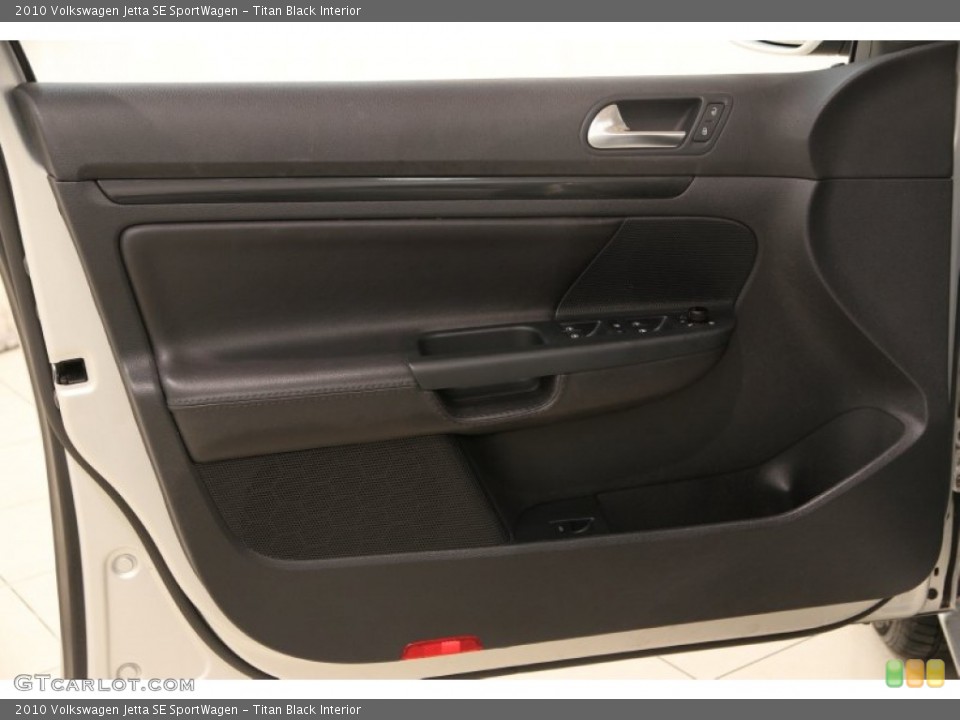 Titan Black Interior Door Panel for the 2010 Volkswagen Jetta SE SportWagen #90095859
