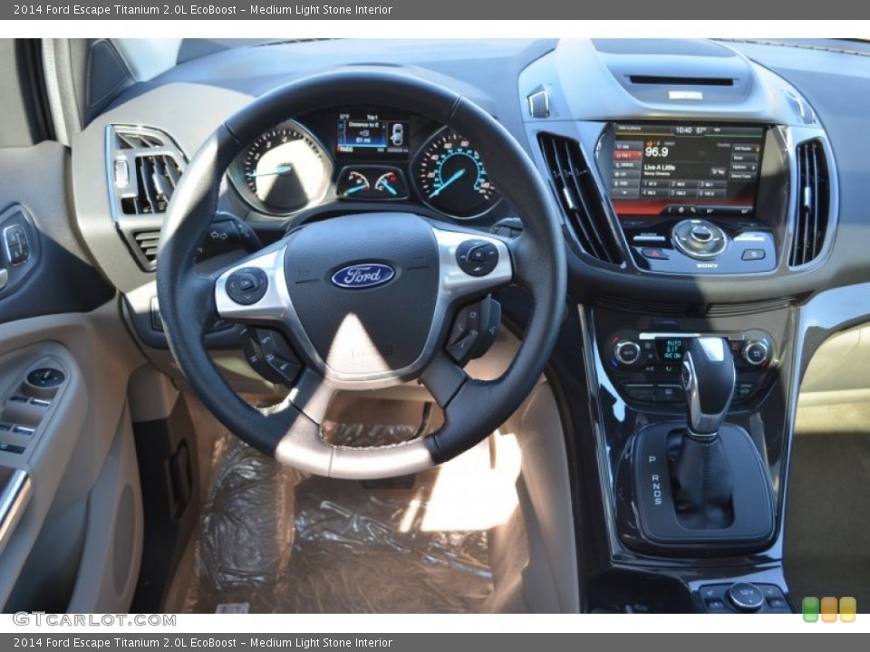 Medium Light Stone Interior Dashboard for the 2014 Ford Escape Titanium 2.0L EcoBoost #90096699