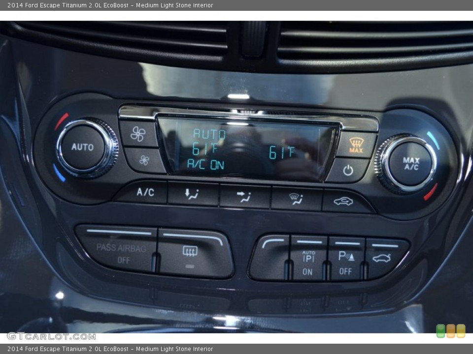 Medium Light Stone Interior Controls for the 2014 Ford Escape Titanium 2.0L EcoBoost #90096816
