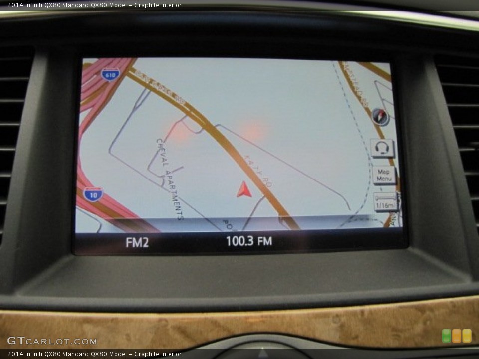 Graphite Interior Navigation for the 2014 Infiniti QX80  #90097815