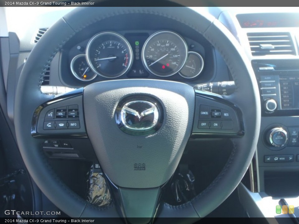 Black Interior Steering Wheel for the 2014 Mazda CX-9 Grand Touring #90102885