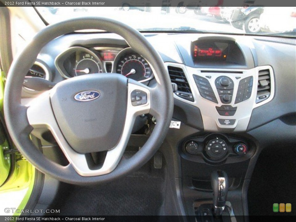 Charcoal Black Interior Dashboard for the 2012 Ford Fiesta SE Hatchback #90104235