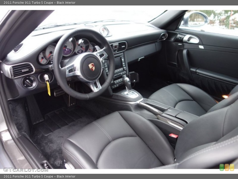 Black Interior Prime Interior for the 2011 Porsche 911 Turbo S Coupe #90107689
