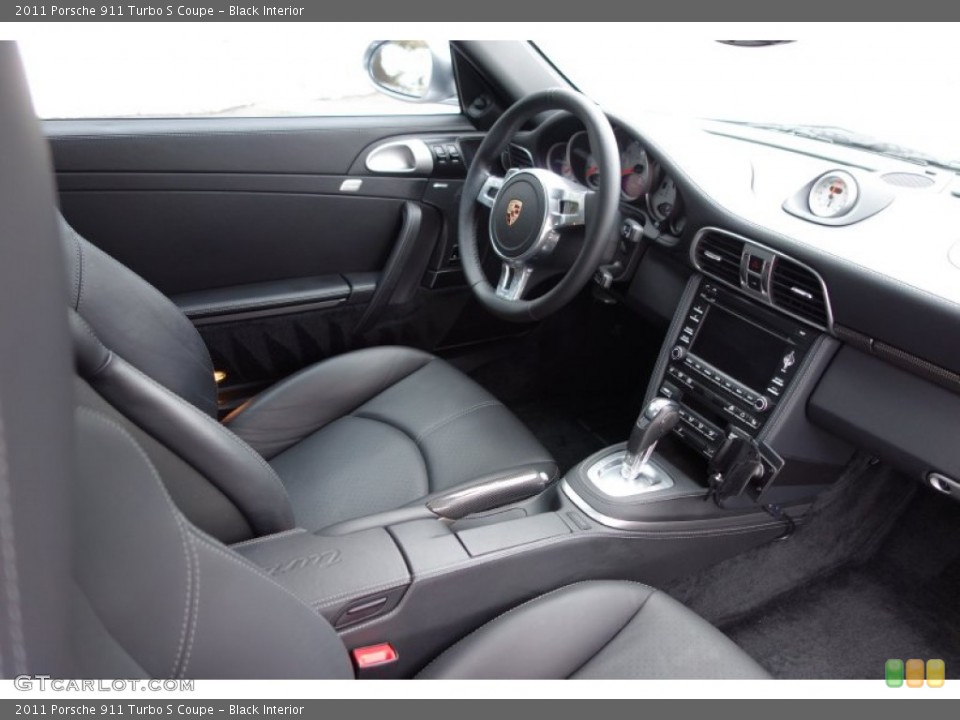 Black Interior Dashboard for the 2011 Porsche 911 Turbo S Coupe #90107784