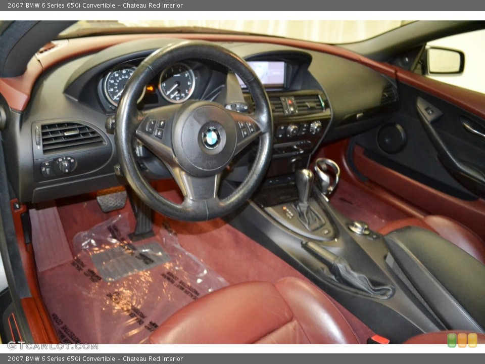 Chateau Red Interior Prime Interior for the 2007 BMW 6 Series 650i Convertible #90109932