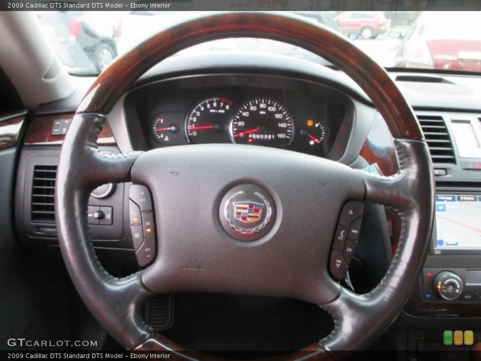 Ebony Interior Steering Wheel for the 2009 Cadillac DTS  #90112725