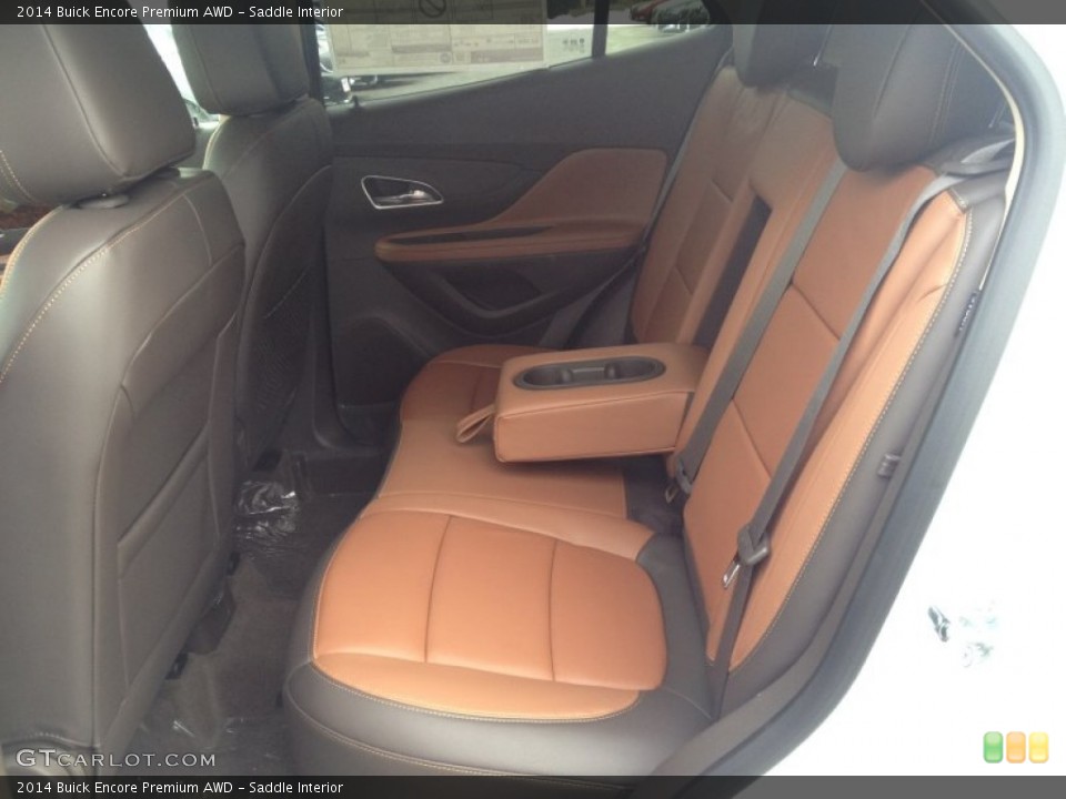 Saddle Interior Rear Seat for the 2014 Buick Encore Premium AWD #90117381