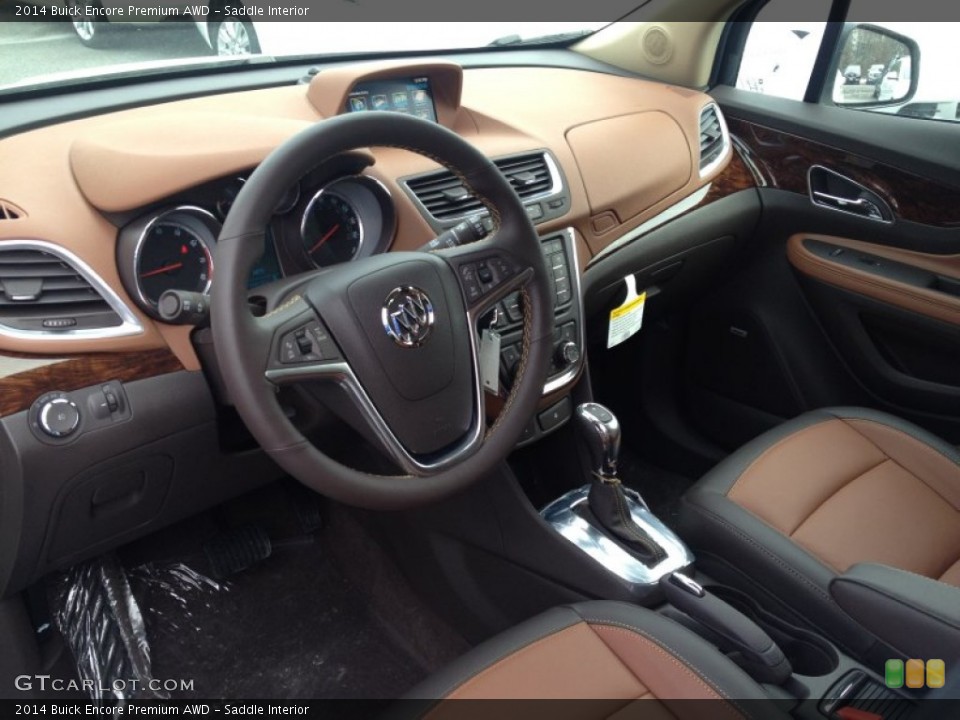Saddle Interior Prime Interior for the 2014 Buick Encore Premium AWD #90117405