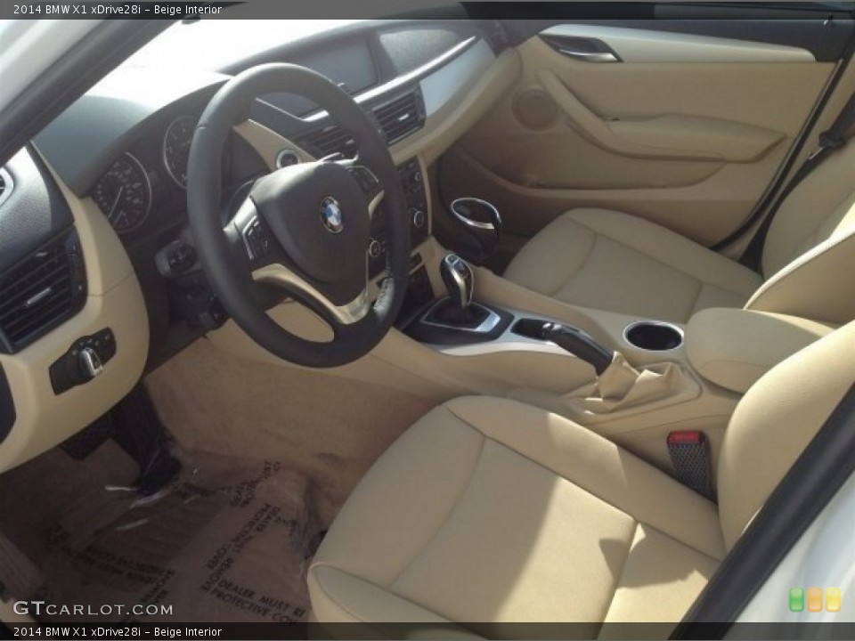 Beige Interior Prime Interior for the 2014 BMW X1 xDrive28i #90117456