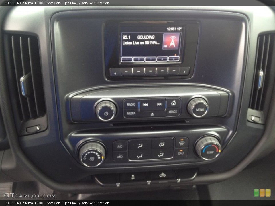 Jet Black/Dark Ash Interior Controls for the 2014 GMC Sierra 1500 Crew Cab #90117684