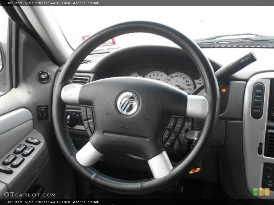 Dark Graphite Interior Steering Wheel for the 2002 Mercury Mountaineer AWD #90120741
