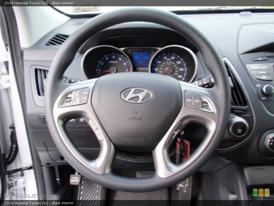 Black Interior Steering Wheel for the 2014 Hyundai Tucson GLS #90123183
