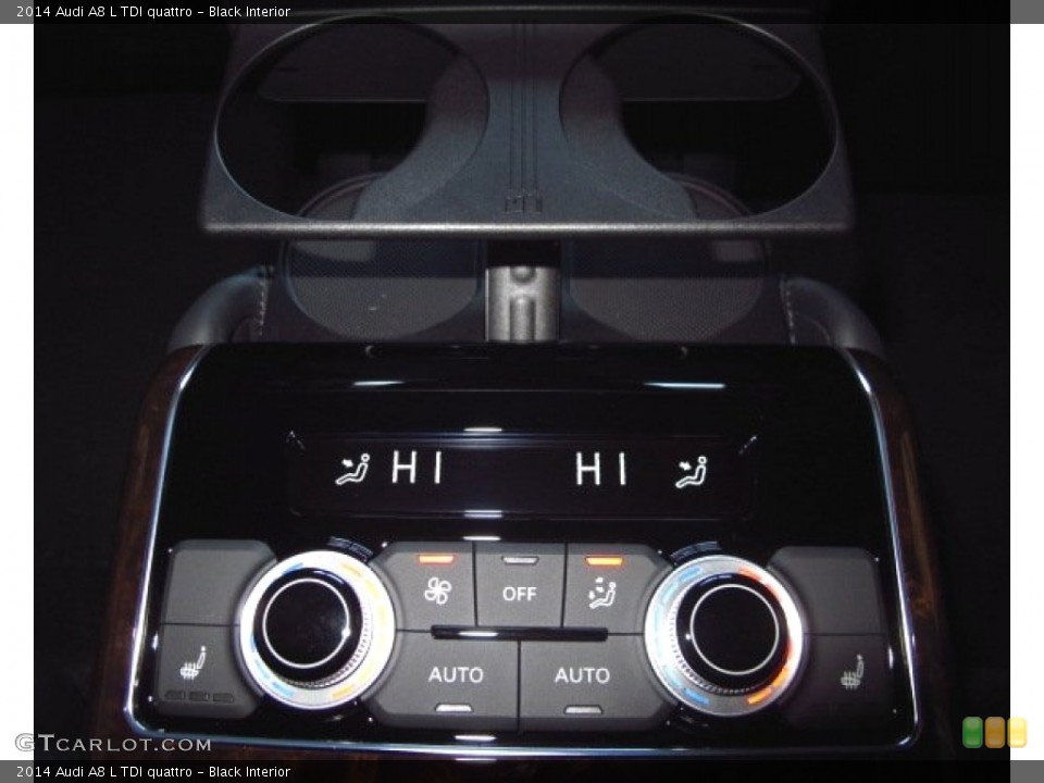 Black Interior Controls for the 2014 Audi A8 L TDI quattro #90125896