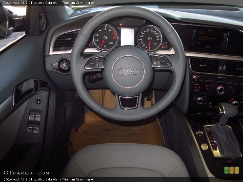 Titanium Gray Interior Steering Wheel for the 2014 Audi A5 2.0T quattro Cabriolet #90126448