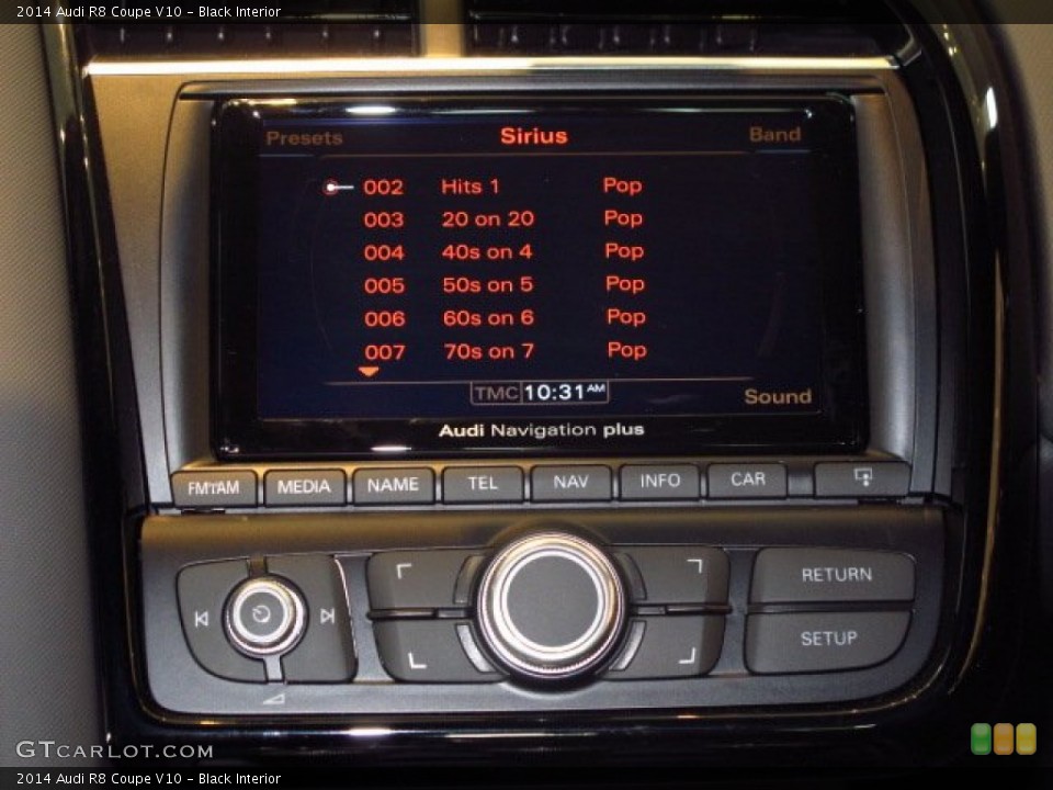 Black Interior Controls for the 2014 Audi R8 Coupe V10 #90127528
