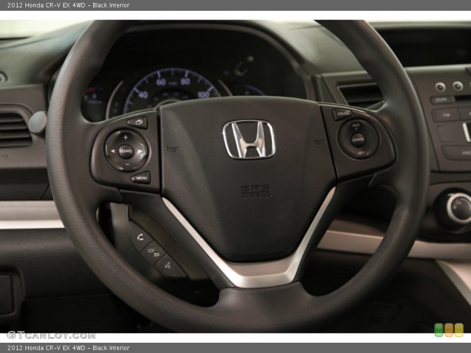 Black Interior Steering Wheel for the 2012 Honda CR-V EX 4WD #90128140