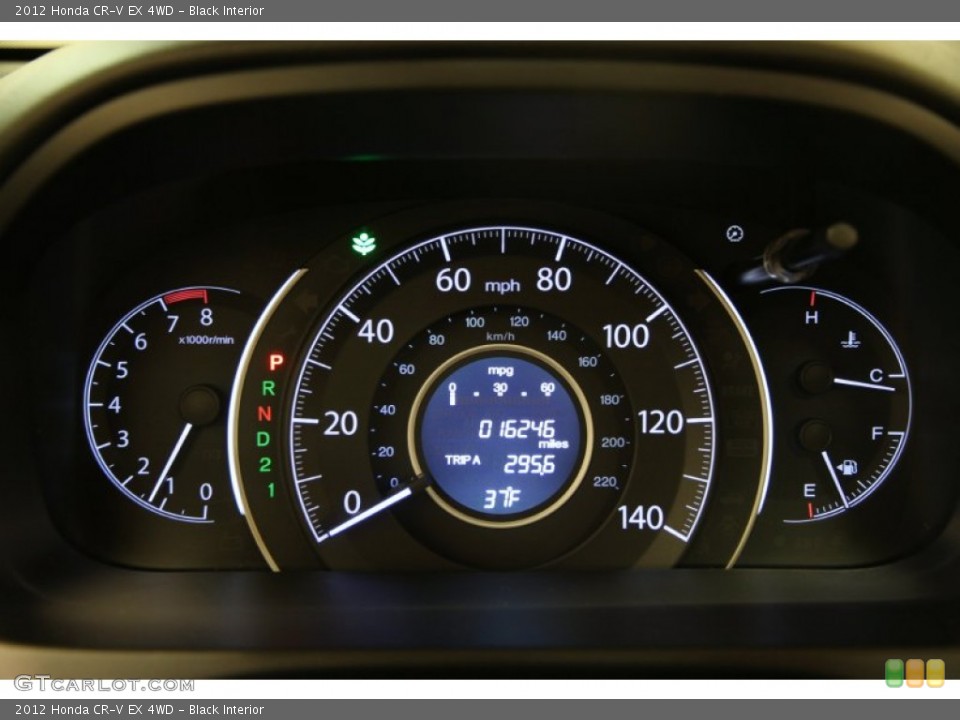 Black Interior Gauges for the 2012 Honda CR-V EX 4WD #90128158