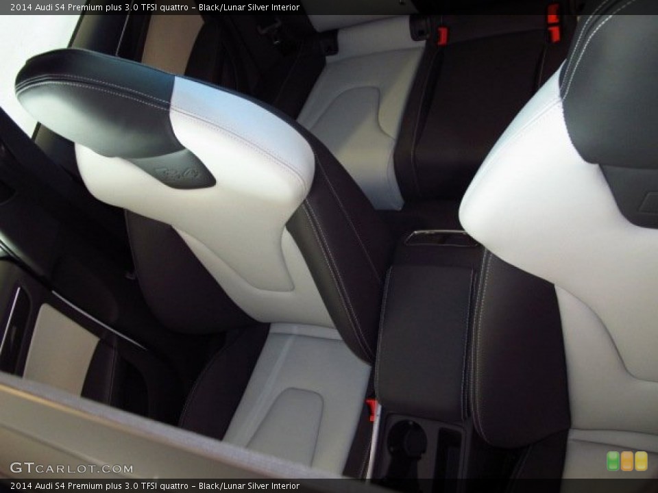 Black/Lunar Silver Interior Front Seat for the 2014 Audi S4 Premium plus 3.0 TFSI quattro #90128470