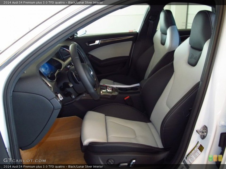 Black/Lunar Silver Interior Photo for the 2014 Audi S4 Premium plus 3.0 TFSI quattro #90128515
