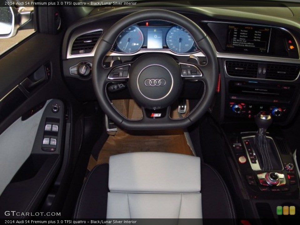 Black/Lunar Silver Interior Dashboard for the 2014 Audi S4 Premium plus 3.0 TFSI quattro #90128590