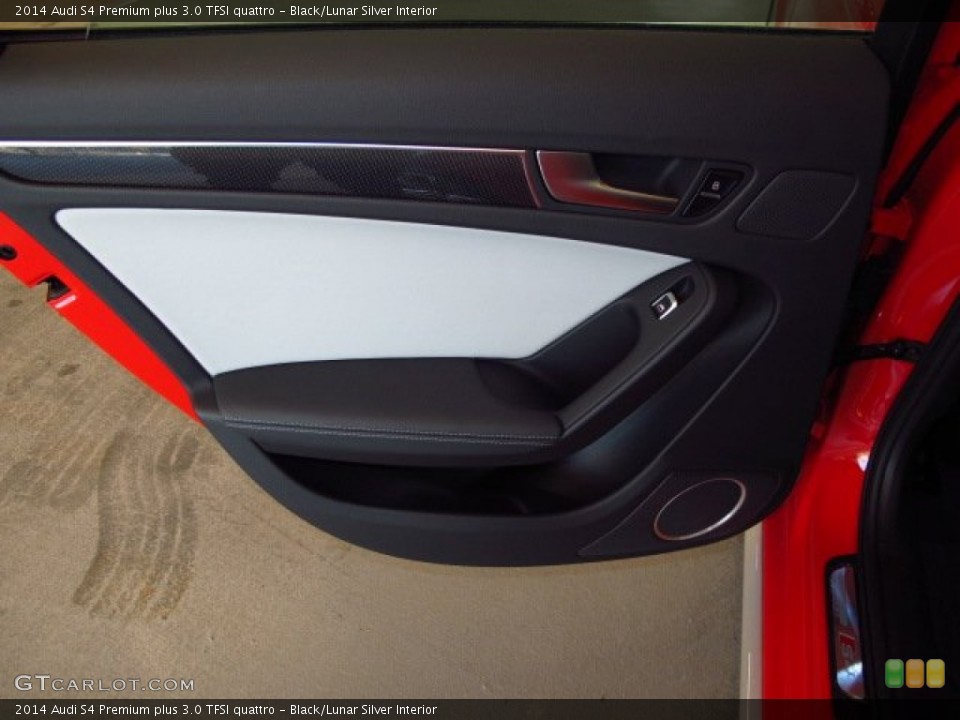 Black/Lunar Silver Interior Door Panel for the 2014 Audi S4 Premium plus 3.0 TFSI quattro #90129147