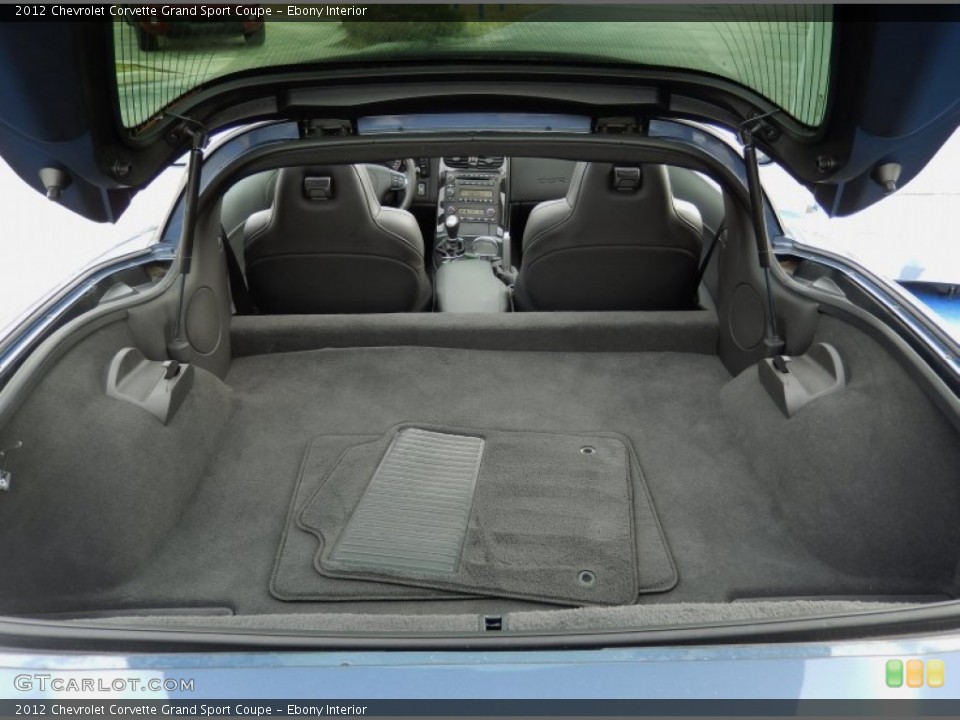 Ebony Interior Trunk for the 2012 Chevrolet Corvette Grand Sport Coupe #90129784