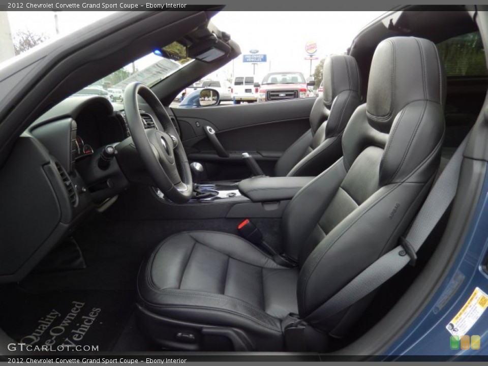 Ebony Interior Photo for the 2012 Chevrolet Corvette Grand Sport Coupe #90129837