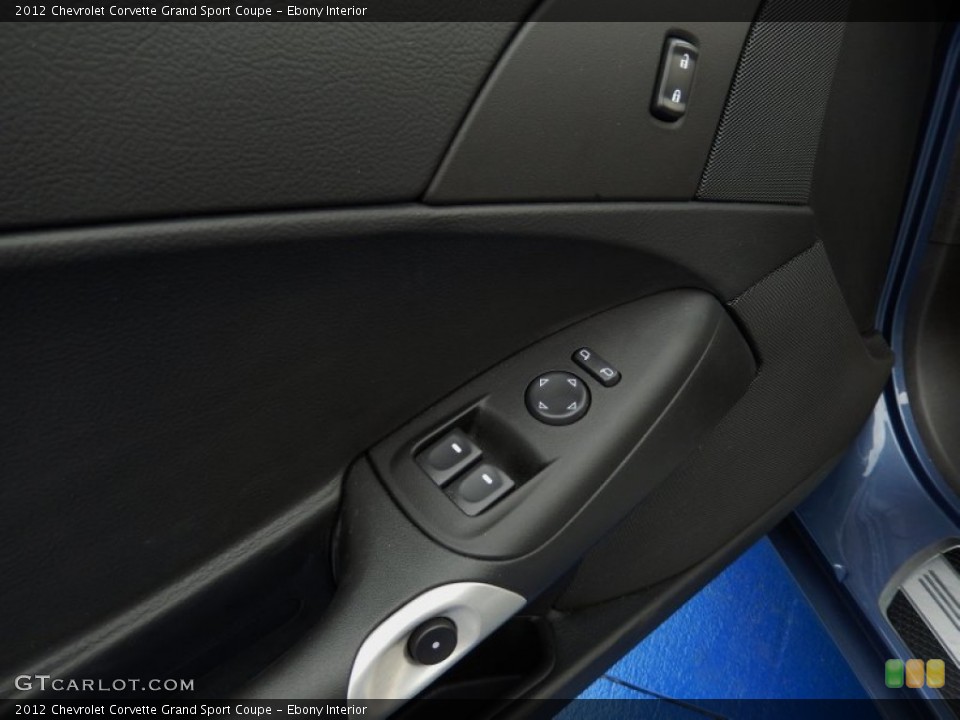 Ebony Interior Controls for the 2012 Chevrolet Corvette Grand Sport Coupe #90129883