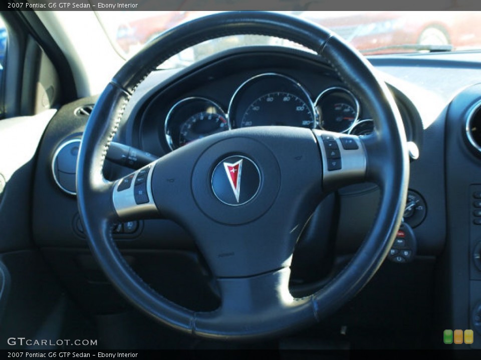 Ebony Interior Steering Wheel for the 2007 Pontiac G6 GTP Sedan #90131353