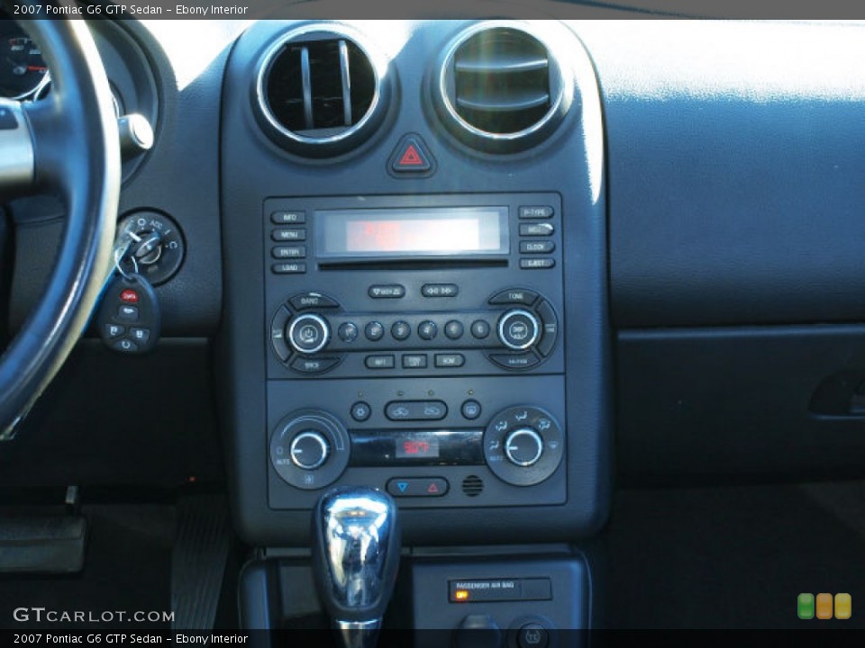 Ebony Interior Controls for the 2007 Pontiac G6 GTP Sedan #90131377