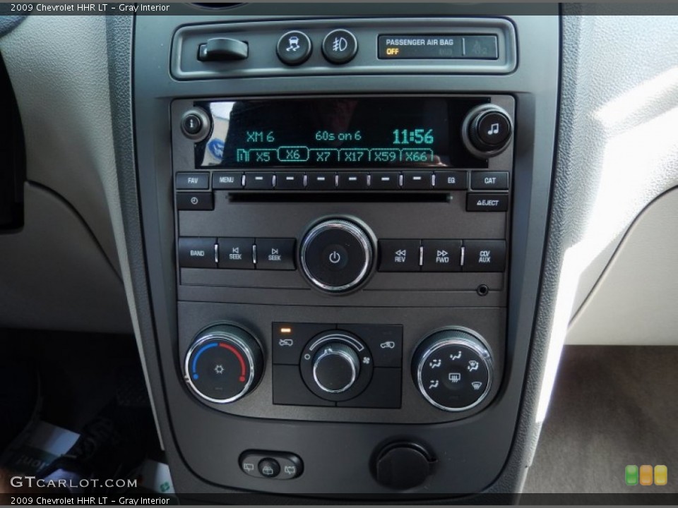 Gray Interior Controls for the 2009 Chevrolet HHR LT #90131443