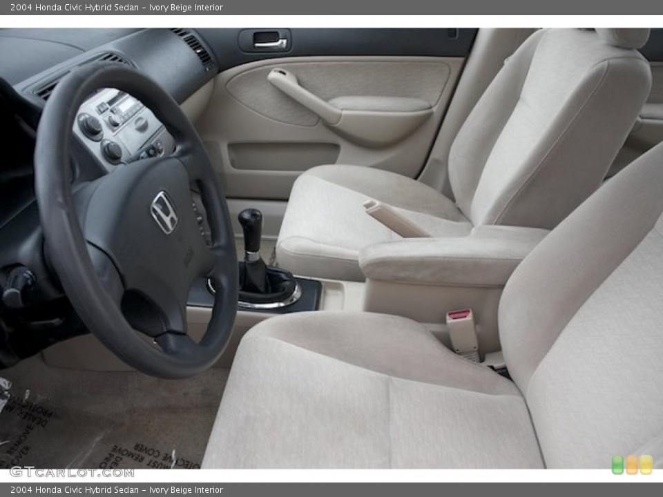 Ivory Beige Interior Front Seat for the 2004 Honda Civic Hybrid Sedan #90133039