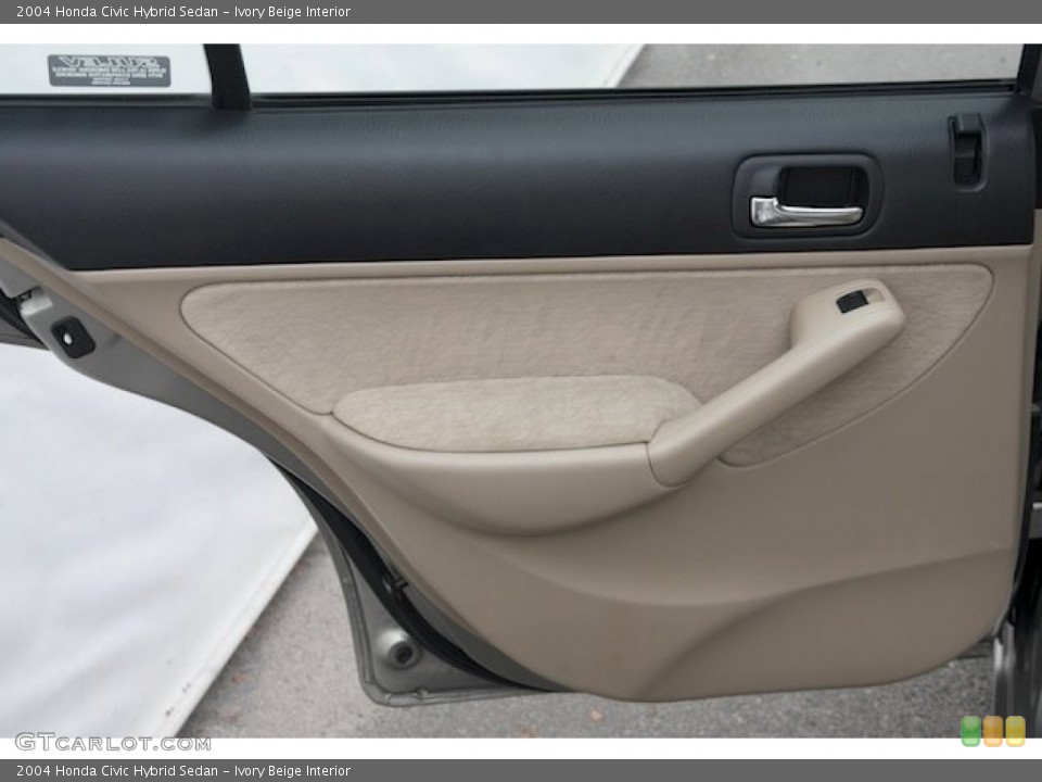 Ivory Beige Interior Door Panel for the 2004 Honda Civic Hybrid Sedan #90133489