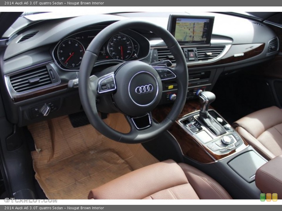 Nougat Brown Interior Photo for the 2014 Audi A6 3.0T quattro Sedan #90134215