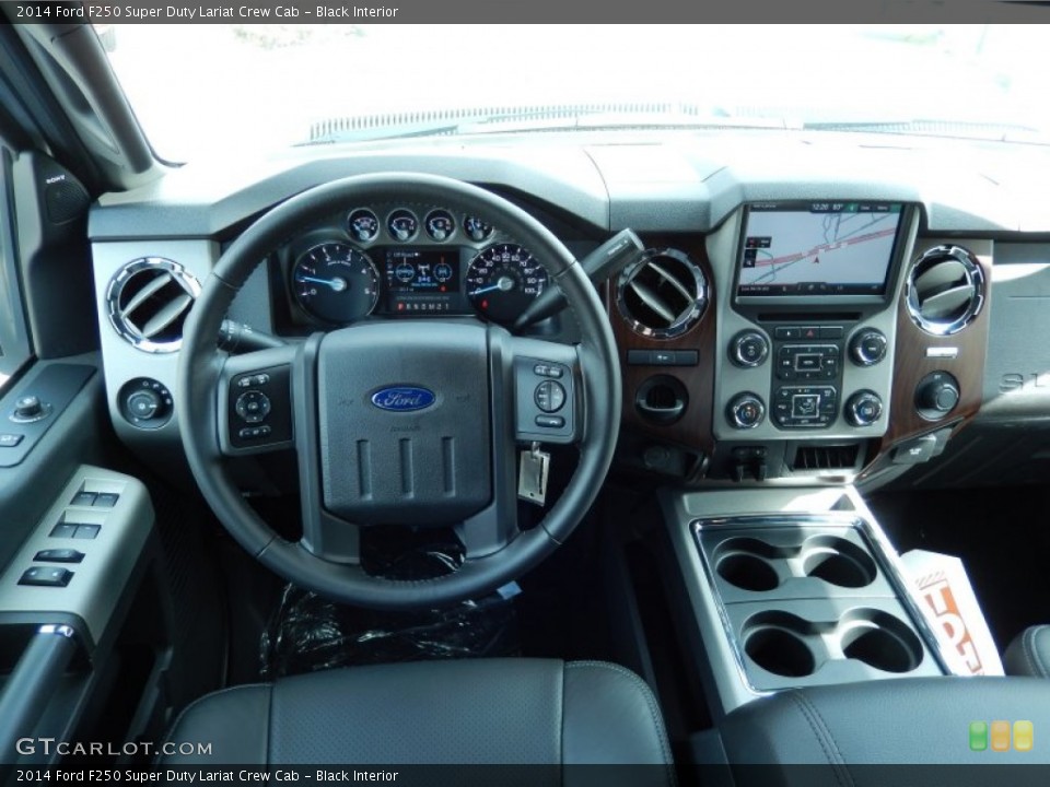 Black Interior Dashboard for the 2014 Ford F250 Super Duty Lariat Crew Cab #90136285