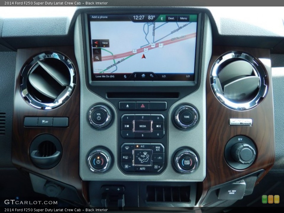 Black Interior Navigation for the 2014 Ford F250 Super Duty Lariat Crew Cab #90136347